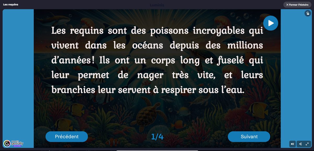Lecture et audio Luminis